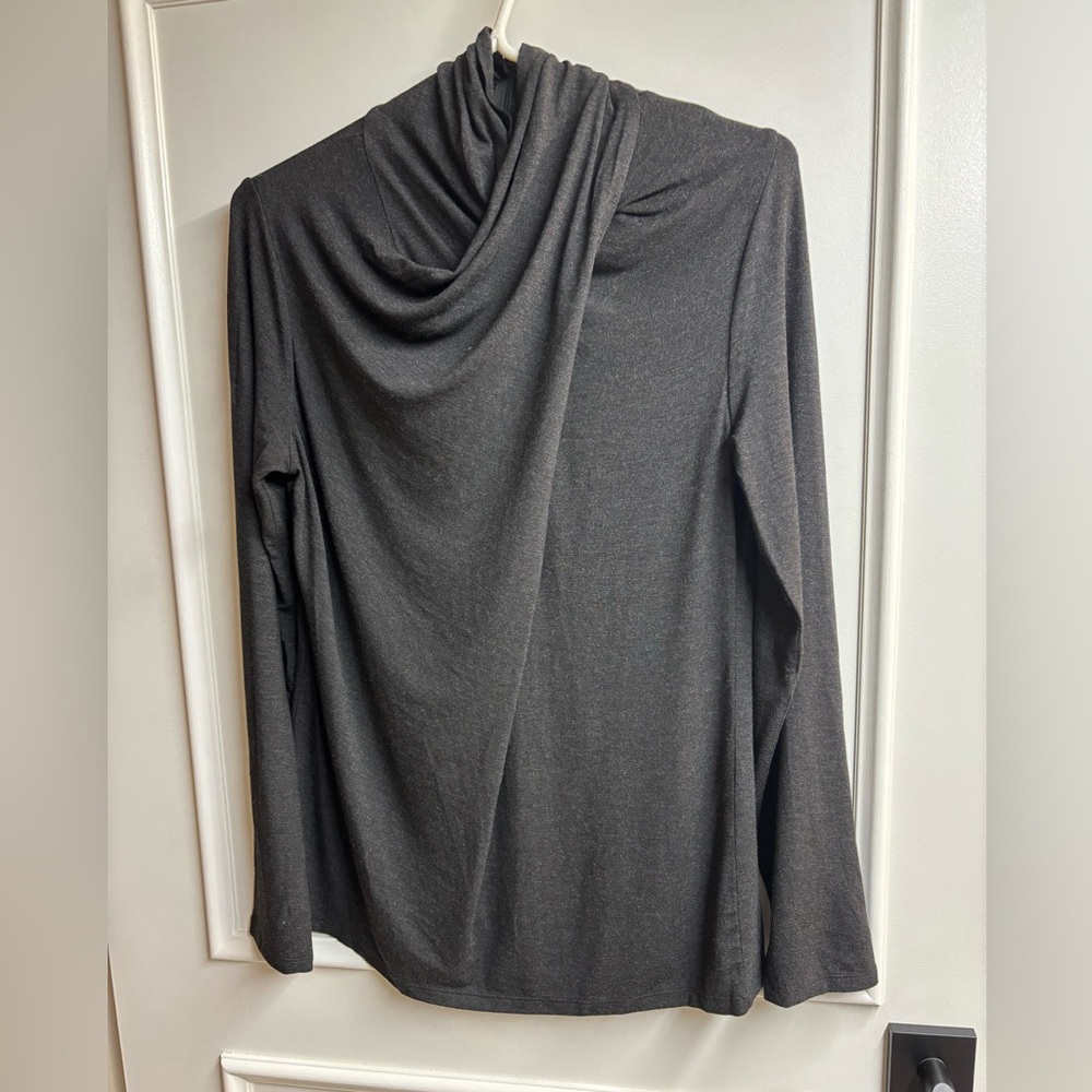 Elie Tahari Charcoal Long Sleeve Top